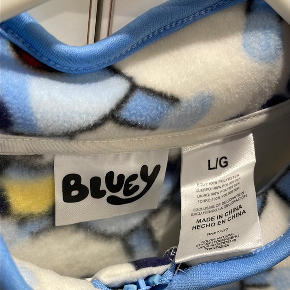 BLUEY Youth Polar Fleece Jacket Size L - Picture 8 of 16